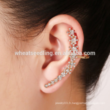 Vente chaude boucle à oreille à la mode charme boucles d&#39;oreille en forme de fleurs florales en forme de rose